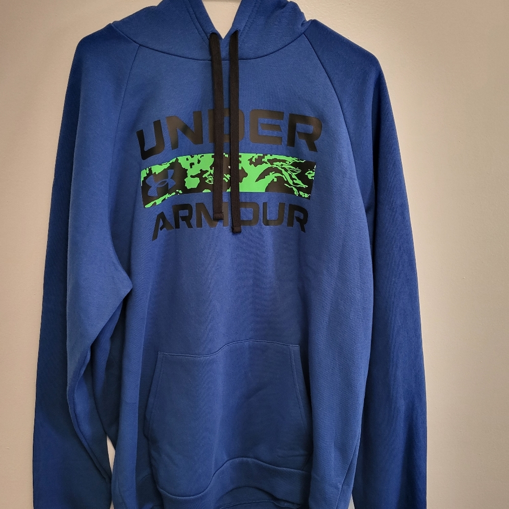 blue under armor hoodie